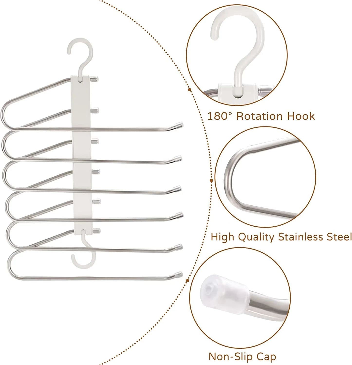 5 in 1 Pant rack shelves ( Pack of 3)