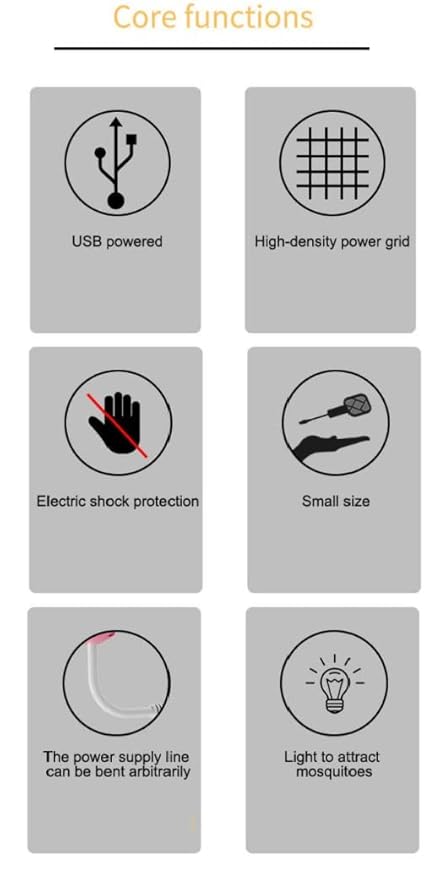 Mini Mosquito Killer Racquet Lamp 2 in 1 Multifunctional Angle Portable Bug Zapper Electric USB Rechargeable Insect Mosquito Fly Bat Swatter with LED Light