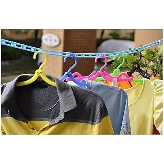 Pack of 3,  Windproof Anti-Slip Clothes Washing Line Drying Nylon Rope (5 Meters)