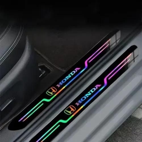 Black And Neon Car Door Entry Guard (Pack of 4)